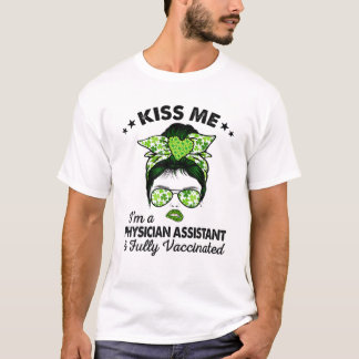 T-shirt Femmes Kiss Me Je suis Médecin Assistant Irlandais