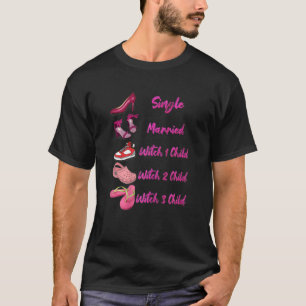 T-shirt Femmes La Progression De Maman Chaussures Marié Ma