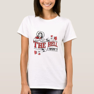 T-shirt Femmes L'Enfer Je ne Fleurs Vêtements Pour La Vie