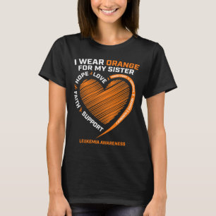 T-shirt Femmes Les hommes portent orange pour la leucémie