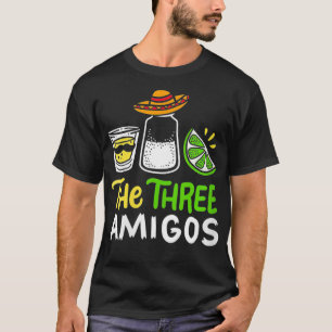 T-shirt Femmes Les Trois Amigos Tequila Salt Lime Meican F