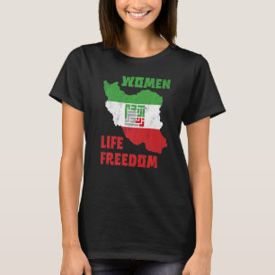 T-shirt Femmes Liberté de vie Iran Zan Zendegi Azadi Carte