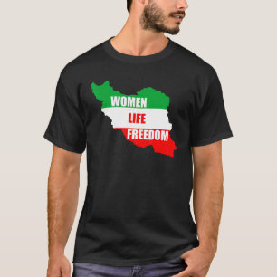 T-shirt Femmes Liberté Libre Iran Nous sommes avec la femm
