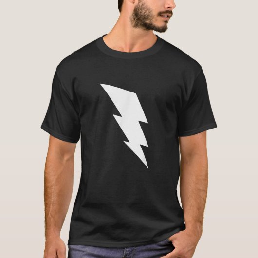 T-shirt FEMMES Lightning Design Décontracté Top Tee - shir (Devant)