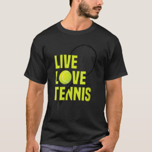 T-shirt Femmes Live Love Tennis Funny Tennis