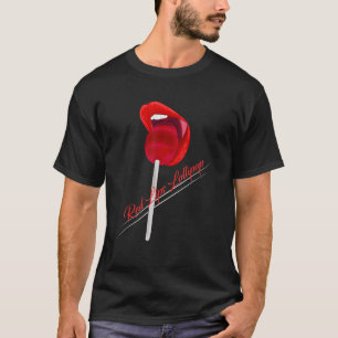 T-shirt Femmes Lollipop Lèvres Rouges Lolipop Lèvres Rouge