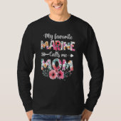 T-shirt Femmes Ma Marine Préférée M'Appelle Maman Marine M (Devant)
