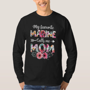 T-shirt Femmes Ma Marine Préférée M'Appelle Maman Marine M