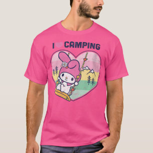 T-shirt Femmes Ma Mélodie J'Aime Camping