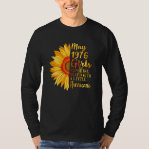 T-shirt Femmes Mai Filles 1976 46e anniversaire 46 ans