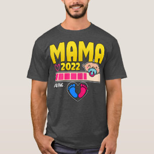 T-shirt Femmes Mama 2022 Chargement Maternité Genre Reveal