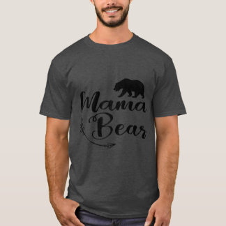 T-shirt Femmes Mama Ours Maman Vie - Mignons Top Cadeaux B