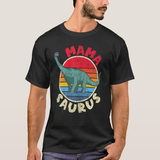 T-shirt Femmes Mama Saurus I Brachiosaurus Diplodocus I Fa (Devant)