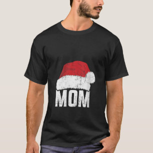 T-shirt Femmes Maman avec santa claus casquette assorti fa