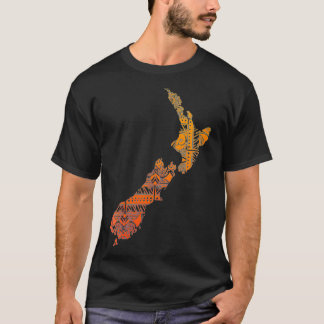 T-shirt Femmes Maori Tribal Polynésienne Nouvelle-Zélande 
