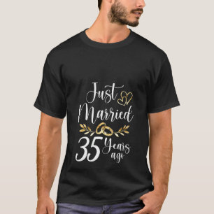 T-shirt Femmes Mariées Il Y A 35 Ans Mariées Mariées