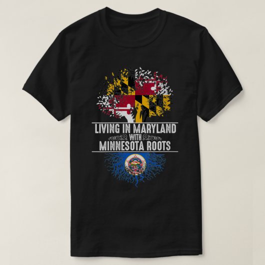 T-shirt Femmes Maryland Home Minnesota Roots State Tree Fl (Design devant)