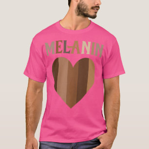 T-shirt Femmes Melanin Heart Melanin's JunetDix T Femmes