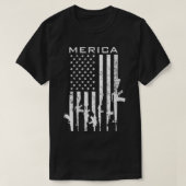 T-shirt Femmes MERICA USA 2ème amendement Funny Pro Gun Am (Design devant)