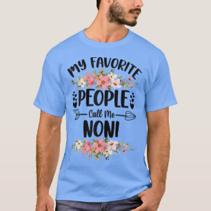 T-shirt FEMMES Mes Favoris Appelez-Moi Fête Des Mères Noni