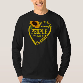 T-shirt FEMMES Mes Gens Favoris M'Appelent Granny Mères D