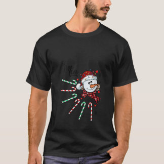 T-shirt FEMMES Mia Snowman Sucre de canne Noël Noël Noël N