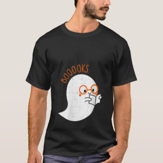 T-shirt FEMMES Mignonnes Rétro Ghost Livre de lecture Amat