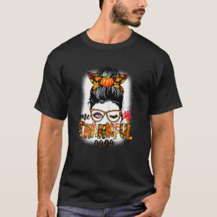 T-shirt Femmes Mignonnes Un Merci Gaga Chignon En Désordre