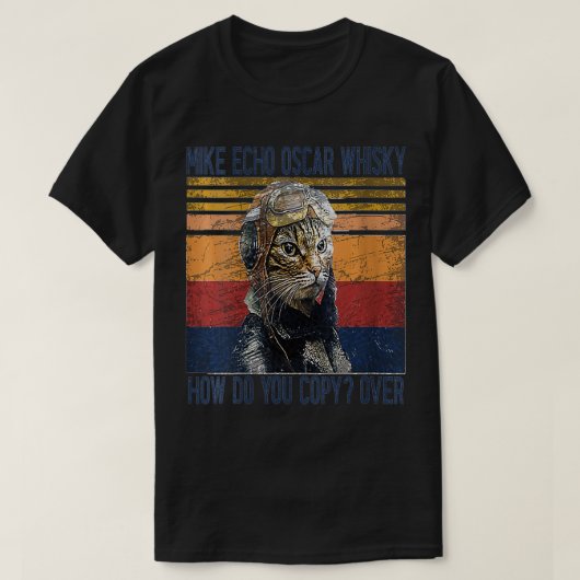 T-shirt Femmes Mike Echo OsWhisky Comment Piloter Kitty (Design devant)