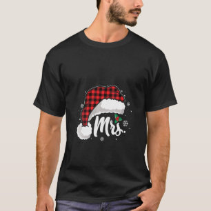 T-shirt Femmes Mme Et M. Santa Hat Buffalo Ont Plaint Chri