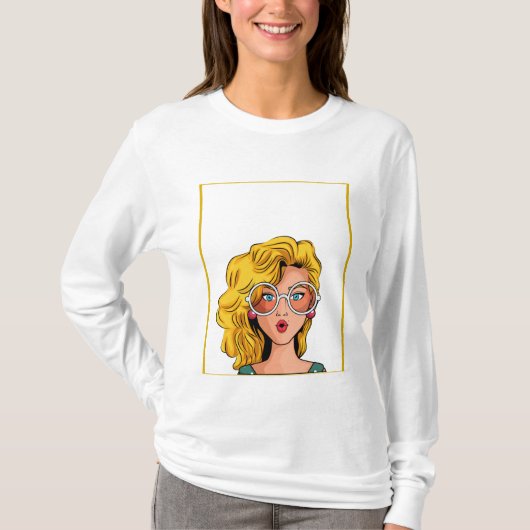 T-shirt Femmes modernes blanc (Devant)