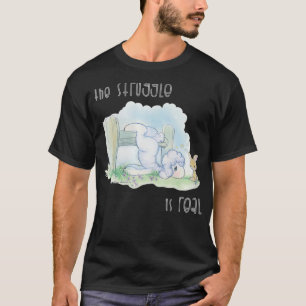 T-shirt Femmes Moments précieux La lutte est VNeck réel