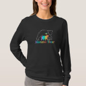 T-shirt Femmes Momma Bear Droits LGBTQ Rainbow Flag Pride (Devant)