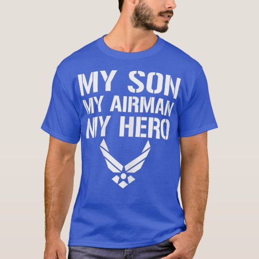 T-shirt FEMMES Mon Fils Mon Airman Mon Héros Famille Paren (Devant)