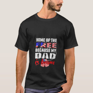 T-shirt Femmes Mon Père Est Courageux Maison De La Liberté