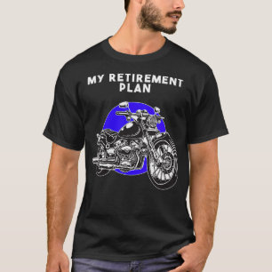 T-shirt Femmes Mon Régime De Retraite Biker Présente M Ret