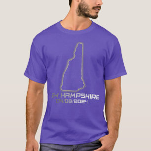T-shirt Femmes New Hampshire Amérique Astronomie total sol