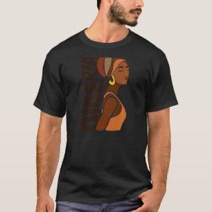 T-shirt Femmes Nigeria Souvenir nigérian Africain noir