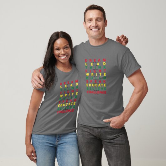 T-shirt Femmes Noir Histoire Pride Rêve Comme Martin Ameri (Unisexe)