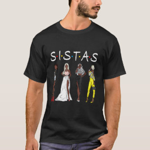 T-shirt Femmes noires afro-américaines Reine noire Sistas 