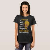 T-shirt Femmes noires Août Anniversaire Leo Queens Virgo G (Devant entier)