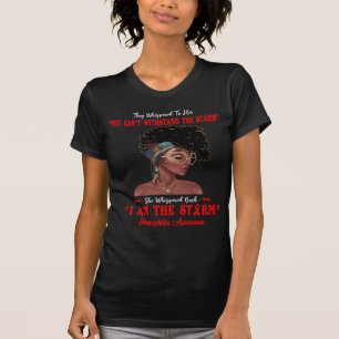 T-shirt Femmes Noires Je Suis La Tempête Hémophilie Sensib