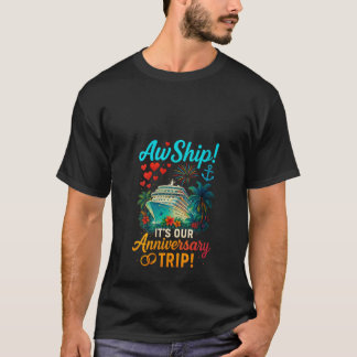 T-shirt Femmes Notre Voyage Anniversaire Couples Amusants 