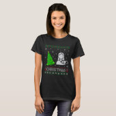 T-shirt FEMMES Ob Infirmière Xmas Arbre Éclairage Noël lai (Devant entier)