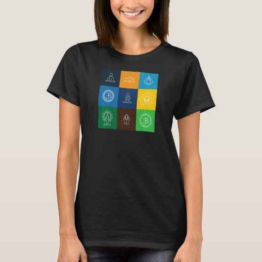 T-shirt Femmes Om Vert Yoga 5 (Devant)
