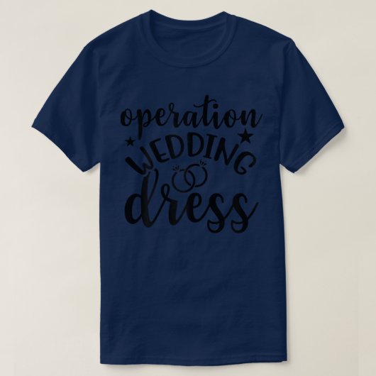 T-shirt Femmes Opération Mariage Robe Mariage Correspondan (Design devant)