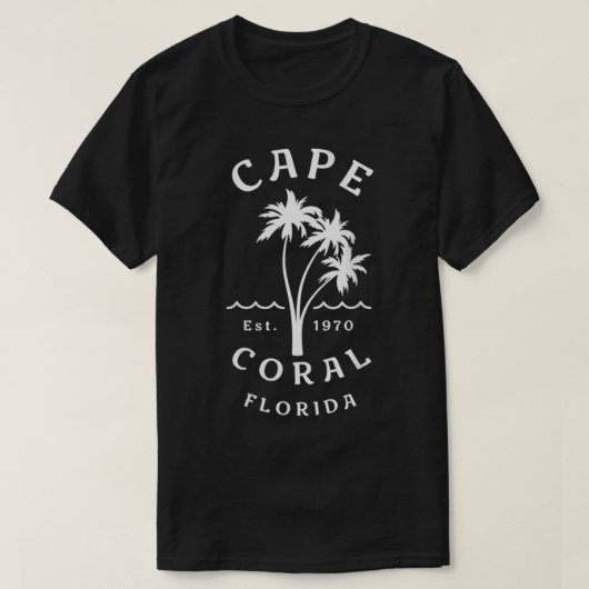 T-shirt Femmes Originale Cape Coral Floride Plages Nouveau (Design devant)