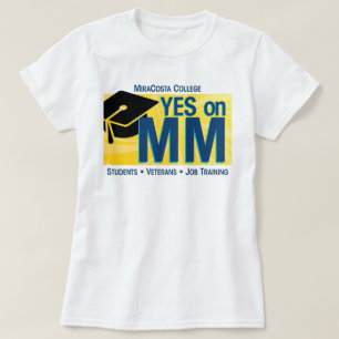 T-shirt Femmes oui sur le millimètre pour l'université d