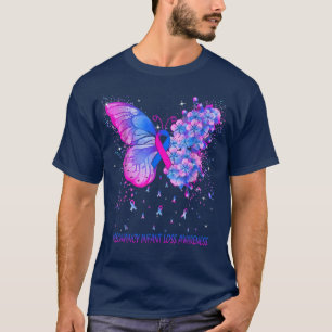 T-shirt Femmes Papillon Grossesse Infantile Sensibilisatio