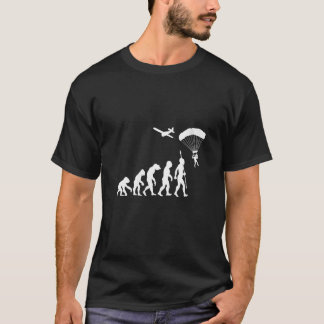 T-shirt Femmes Parachute Parachutisme Plongeon Ciel Plonge